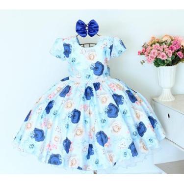Imagem de Vestido Infantil Floral Festa Luxo E Tiara - Pingo De Gente Kids, 8, R
