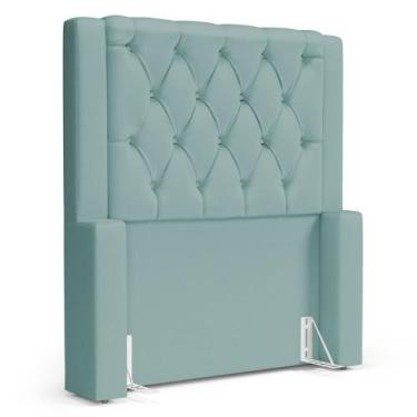 Imagem de Cabeceira Atena Para Cama Box Solteiro 90cm Capitonê com Frame Veludo 