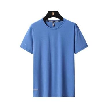 Imagem de Camiseta Masculina plus Size 8XL Em Seda Gelada, Respirável, Camiseta 