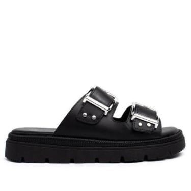 Imagem de Tamanco Feminino Ramarim com Fivelas Preto-Feminino