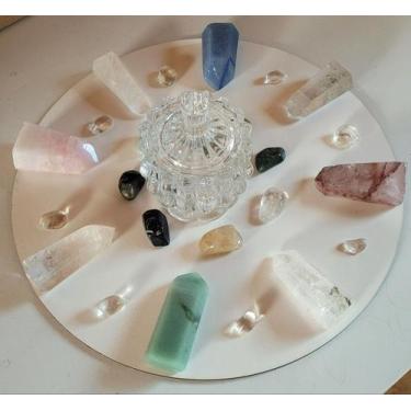 Imagem de Kit de Minerais para Mesa Quântica do Raio Rubi Dourado - CristaisdeCu