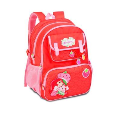 Imagem de Mochila Escolar De Alças Moranguinho Meninas Clio Style Cor:Vermelho, 