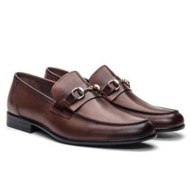 Imagem de Mocassim Loafer Masculino Couro com Fivela em Metal-Masculino