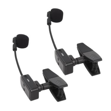 Imagem de Microfone Saxofone Sem Fio, Microfone de Instrumento Com Clipe, Com Rotação de 360°, Alcance de 131 Pés, Receptor e Transmissor Sem Fio para Trombetas, Clarinete, Violoncelo