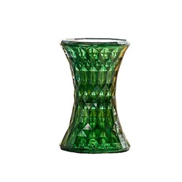 Imagem de Mesa lateral colorida para armazenamento otomano, mesa lateral com detalhes em forma de ampulheta, mesa de canto pequena para sala de estar, mesa de cabeceira para quarto, mesa de centro pequena