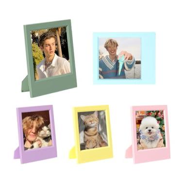 Imagem de CAIYOULE Moldura para câmera instantânea Polaroid Now 3rd/Now+/I-Type/600/Flip/SX-70 para foto de filme 10,2 x 8,5, moldura para fotos Polaroid, exibição de mesa para casa, escola e escritório, 5