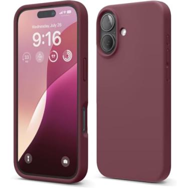 Imagem de Capa de Silicone Aveludado Premium Compatível com Modelo de Linha Iphone 16 Design Fino Toque Suave Proteção Completa e Elegante (Fúcsia)