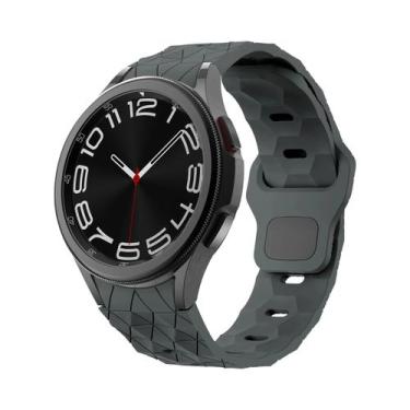 Imagem de Pulseira De Silicone Macia Com Padrão De Futebol Para Samsung Galaxy W