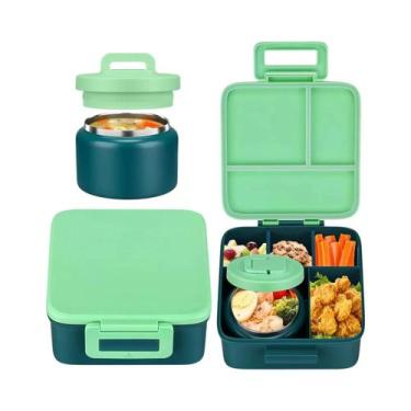 Imagem de Conjunto De Lancheira Bento Para Crianças Com Jarro Térmico De 8oz, Se