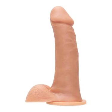 Imagem de Prótese Maciça Com Escroto E Ventosa 19 X 4,8Cm Brinquedo Adulto Grande Dildo Consolador MVN18 (PRETO)