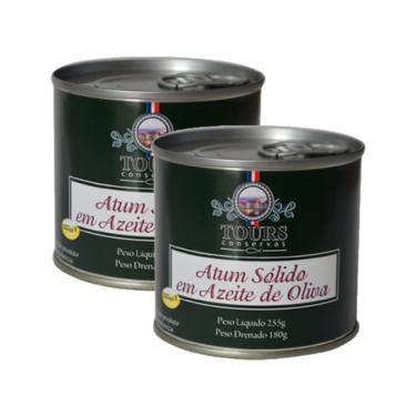 Imagem de Kit 2X: Atum Sólido em Azeite de Oliva Tours 255g