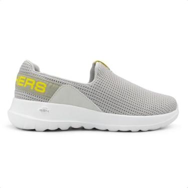 Imagem de Tênis Skechers Feminino Slip On Go Walk Joy Cinza/amarelo 896365br-gyl-37