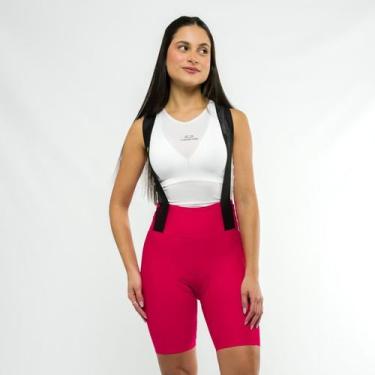 Imagem de Bretelle Ciclismo Feminino Márcio May Moove UP Vermelho Max, PP, Verme