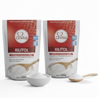 Imagem de Kit 2 Adoçante 100% Natural Xilitol Q-VITA 250g