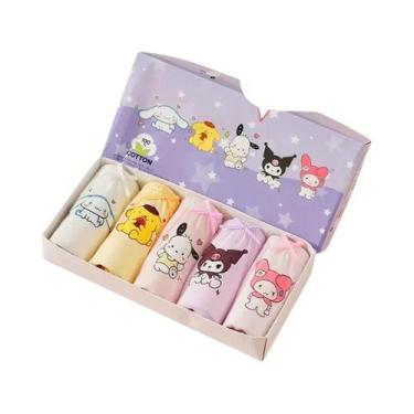 Imagem de Calcinhas De Algodão Triangulares Para Meninas, Com Estampas Fofas De 