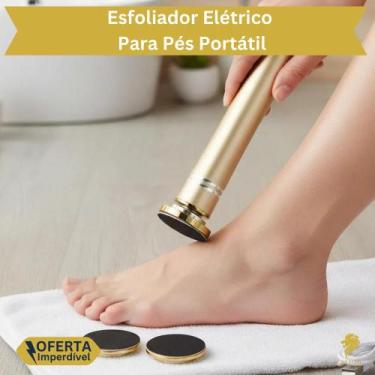 Imagem de Esfoliador De Pés Elétrico Portátil Recarregável Lixa Calos USB com 2 
