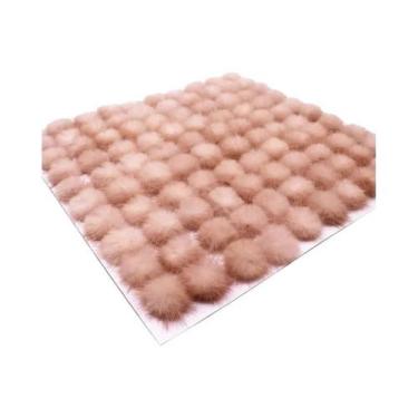 Imagem de Bolas De Pompom De Pele De Mink 25mm 30mm 40mm Para Costurar Em Chavei