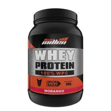 Imagem de Whey Protein 100% - 900g Morango - New Millen-Unissex