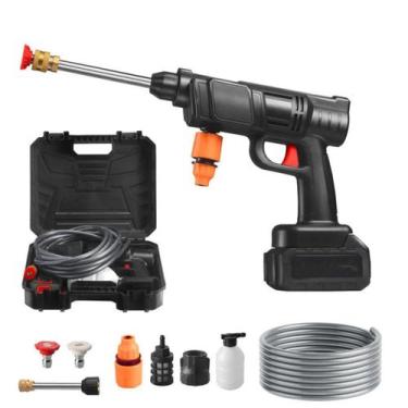 Imagem de Lavadora Lava Jato Portatil Alta Pressao 2 Baterias + Maleta Preto 127