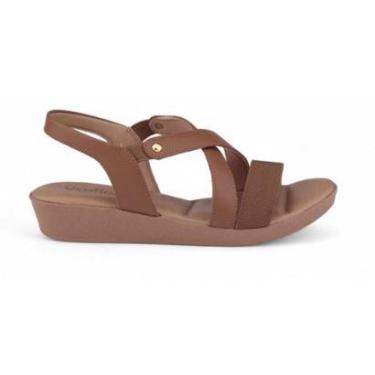 Imagem de Sandália Feminina Usaflex Salto Baixo PA04002001 Casual-Feminino