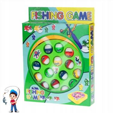 Imagem de Brinquedo Infantil Jogo De Pescar Pega Peixe Pesca Maluca com pilhas -