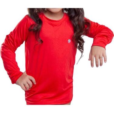 Imagem de Blusa Infantil Térmica Menina de Praia Segunda Pele Uv50+ Proteção Sol