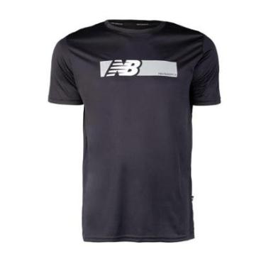 Imagem de Camiseta Masculina New Balance Box Performance Manga Curta Preto-Masculino