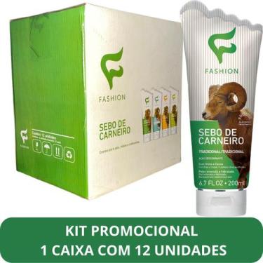 Imagem de Creme Hidratante Tradicional Fashion Sebo de Carneiro Bisnaga 200ml Ki