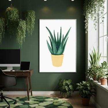 Imagem de Quadro Decorativo Espada De São Jorge 70x50cm Mold Preta