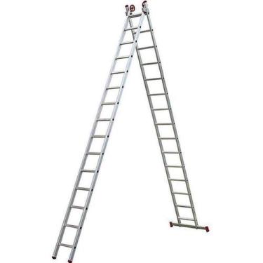 Imagem de Escada Alumínio 2 x 14 Degraus 4.18 x 7.45 Metros EVALD