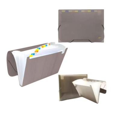 Imagem de Pasta Sanfonada A4 com 12 Divisões Azul - 6090PP-FM - dac