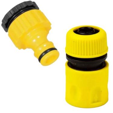 Imagem de Conjunto esguicho bico engate rápido mangueira 2 peças beltools