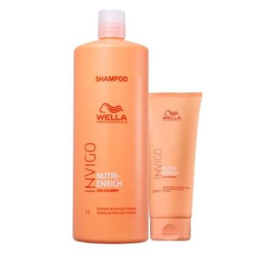 Imagem de Kit Wella Professionals Invigo Nutri-Enrich Shampoo 1000ml + Condicion