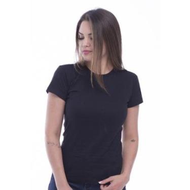 Imagem de Blusa Camiseta Básica Feminina Blusinha Baby Look Algodão-Feminino