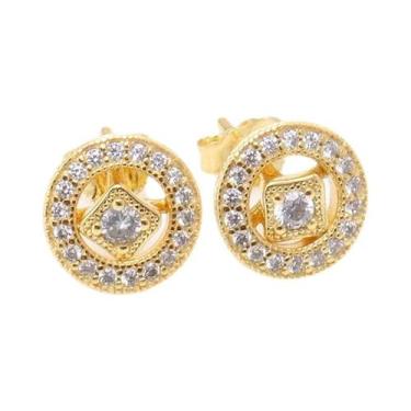 Imagem de Brincos De Coração Em Ouro Rosa Com Floco De Neve, Joias De Prata Este