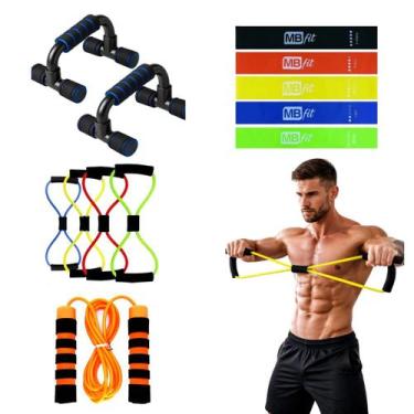Imagem de Kit Fitness Emagreça Ganhe Força Treinando Casa Sem Academia - MBFit