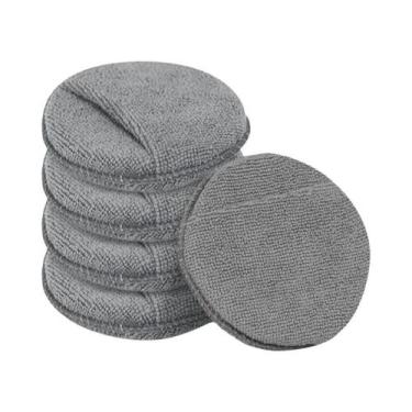 Imagem de Almofada Aplicadora De Cera Para Polimento De Carros Em Microfibra Com