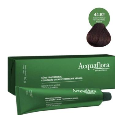 Imagem de Coloração Creme Acquaflora Vegana 44.62 Castanho Natural Vermelho Viol