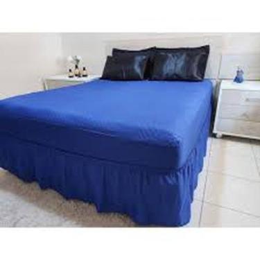 Imagem de Capa Colchão Impermeável Protetora Luxo Ajustável Casal Queen Solteiro