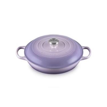 Imagem de CACAROLA BUFFET LE CREUSET 30CM SIGNATURE EM FERRO FUNDIDO BLUE BELL PURPLE 21180305114430