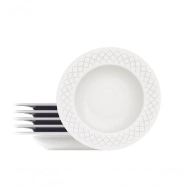 Imagem de Conjunto De Pratos Fundos Tramontina Ingrid Em Porcelana 23cm