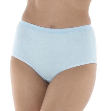 Imagem de Calcinha Clássica DeMillus 57115 - 100% Algodão, Azul bebê, EG