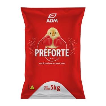 Imagem de Ração Pré Inicial Para Aves Pintinho Preforte 5kg Galo Indio - ADM Raç
