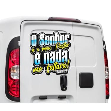 Imagem de Adesivo O Senhor É Meu Pastor Salmo 23 Fiorino Caminhão Van - Seymour 