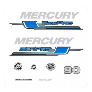Imagem de Kit Adesivos - Mercury Sea Pro 90 Hp Para Motor De Popa - SPTS