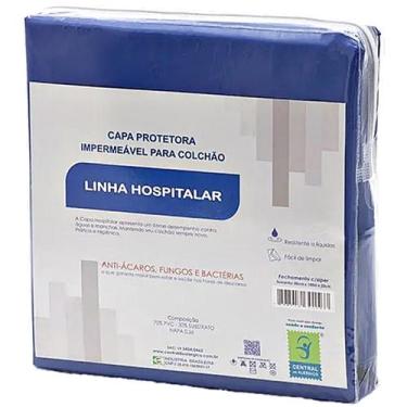 Imagem de Capa Impermeável de Napa Hospitalar para Colchão - Solteiro - Zíper - 