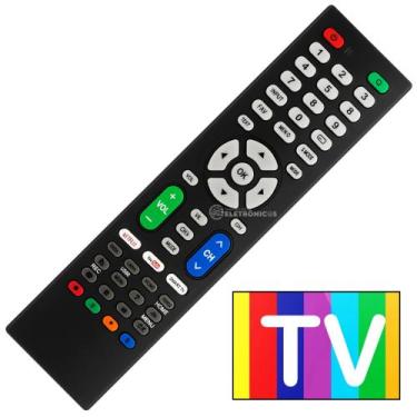 Imagem de Controle Remoto Universal Teclas Netflix e YouTube Compatível Diversas