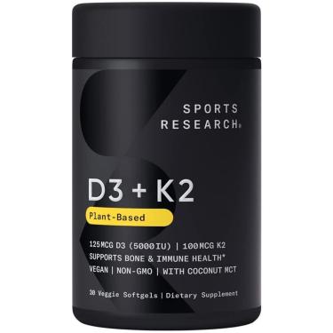 Imagem de Suplemento De Pesquisa Esportiva Vitamina D3 Vegana + K2 5000Iu-Unissex