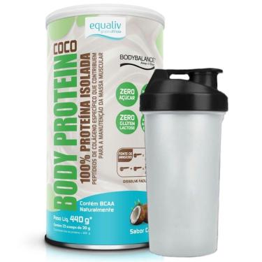 Imagem de Body Protein Isolado Coco 440g Coqueteleira - Equaliv-Unissex