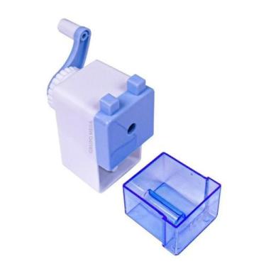 Imagem de Apontador de Mesa com Manivela e Coletor de Residuos - Kaz, Azul